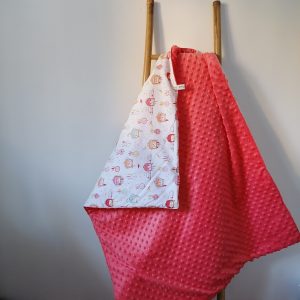 Couverture bi-face Les petits hiboux
